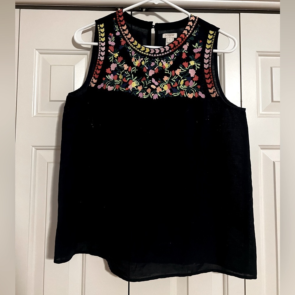 J Factory Crew Sleeveless blouse Size 6